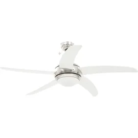 vidaXL 128 cm Deckenventilator weiß mit Licht