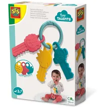 SES Creative Beißring Spielschlüssel Rot/Gelb/Blau
