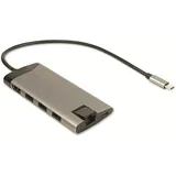 Inter-Tech GDC-802 - USB 3.2 Gen 1 (3.1 Gen 1) Type-C Grau