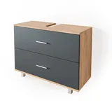 Vicco Ilias 80 x 60,8 x 33 cm Eiche Anthrazit