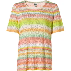Viskose-Mix-Shirt, Druck orange, 40/42