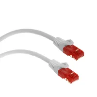 Maclean Brackets Maclean MCTV-301 W Ethernet Kabel Netzwerkkabel Patchkabel 2x RJ45 UTP cat6 Netzwerk Lan Kabel 10 Gigabit/s (1m, Weiß)
