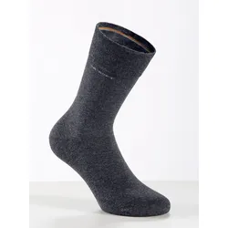 Socken CAMANO, Damen, Gr. 2/39, grau (anthrazit), 80% Baumwolle, 17% Polyamid, 3% Elasthan, Socken