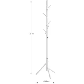 Haku-Möbel Garderobenständer NADJA 173 x 48 cm Weiß