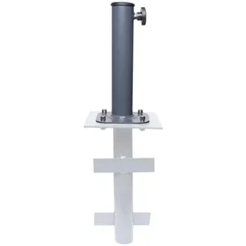 MCW Ständer auf Bodenhülse MCW-A96, Schirmständer für Bodenanker/-platte/-montage Sonnen-/Ampelschirm, Metall Ø 38-48mm