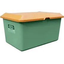 Cemo Streugutbehälter Plus3 400 Liter ohne Entnahme grün/orange