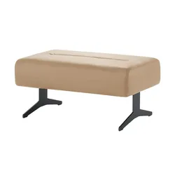 Stressless Hocker aus Leder  Stella , beige , Maße (cm): B: 90 H: 44 T: 57