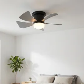 GLOBO LED Ventilator 40,6 cm Deckenventilator Schwarz