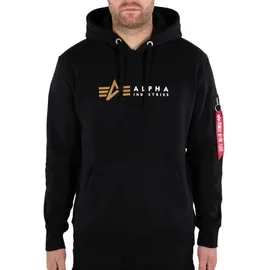 Alpha Industries Label Pullover Black L