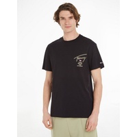 Tommy Jeans T-Shirt »TJM CLSC GOLD SIGNATURE BACK TEE«, Gr. S, Black, , 76527804-S