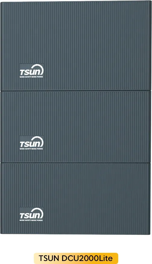 TSUN DCU2000Lite Solarspeicher für Balkonkraftwerke, by Powerness - 6kWh / Ohne 800W TSUN Wechselrichter / Standardversand