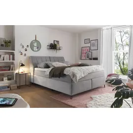 Set One by Musterring Boxspringbett Fairfield 160 x 200 cm Stoff Dove