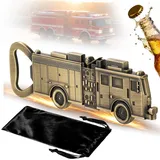 LULLEA Bier Flaschenöffner Feuerwehrauto, Feuerwehr Geschenke, Bier Geschenke Feuerwehrgeschenke für Männer, Vatertagsgeschenk Weihnachtsgeschenke Geburtstagsgeschenk für Feuerwehr Papa Opa Vater