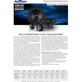 Axton ATC165S – 16cm 2-Wege Lautsprecher Komponenten System,