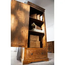 Massivmoebel24 Schrank Akazie 80x40x193 honig lackiert Oxford 0900