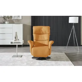 HIMOLLA Relaxsessel 7628 Leder 83 x 107 x 88 cm Gelb mit Relax-Funktion