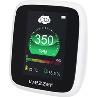 Levenhuk Wezzer Air MC20 Kompakter tragbarer Multifunktions-Luftqualitätsmonitor – CO2-Messgerät, Thermometer, Hygrometer