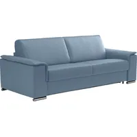 Egoitaliano Schlafsofa »Cecilia, modern & elegant, erstklassiger Sitzkomfort, Dauerschläfer«, inkl. Matratze und hochwertigem Metallbettrahmen, toller Schlafkomfort blau