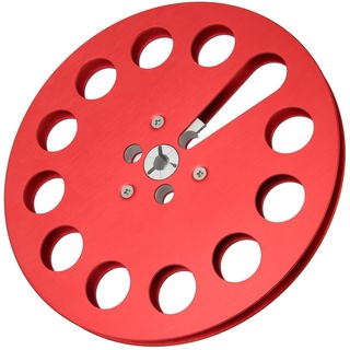 1/4 7 Zoll Leere Tonbandspule, Offene Tonbandspule, 11 Löcher, Universelle Offene Tonbandspule, Leere Tonbandspule, Aufnahmebandspule für Tonbandgeräte (Rot)