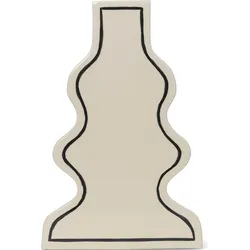 Paste Curvy Vase gebrochenes Weiß