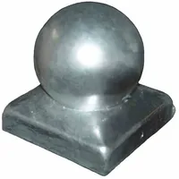 REWWER-TEC Pfostenkappe Pfostenkappe 70x70mm mit Kugel Zaunpfosten Maschendraht Gartenzaun Zau