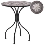 Beliani Gartentisch Ø 60 x 73 cm Schwarz