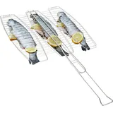 bremermann Grillguthalter 65 x 39,5 cm Edelstahl Silber/Weiß