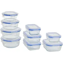 Testrut Frischhaltedose Glas blau 0,32 l 9-teiliges Set