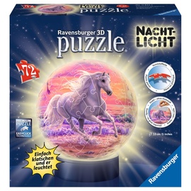 Ravensburger 3D Puzzleball Nachtlicht Pferde am Strand (11843)