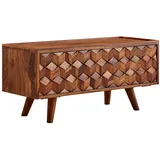 KADIMA DESIGN Lowboard Massivholz 92x44x35 cm TV-Kommode mit Klapptür, | Gr.: onesize