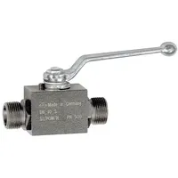 Riegler Kugelhahn, Hochdruckausführung, schwere Reihe, Stahl, M22x1,5