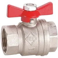Bee Flügel-Kugelhahn Messing Baurei990.2 IG/IG 1Zoll