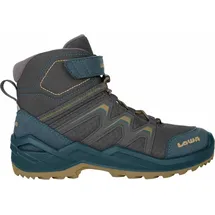 Lowa Maddox Warm GTX Mid Kinder Petrol/Senf 39