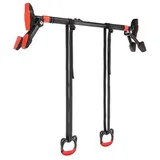 HMS Fitness DDG03 Multifunktionales Türreck mit Gymnastikringen schwarz/rot