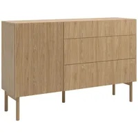 Selsey Nolie - Sideboard mit 3 Schubladen, Eichenholzoptik, 140