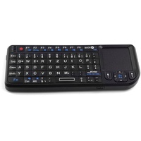 Mini Funk Tastatur mit Touchpad & Beleuchtung - schwarz, DE Layout