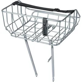 Basil Portland VR-Korb Aluminium Silber