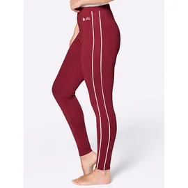 Feel Good WITT WEIDEN Leggings in kirsche-weiß | Gr.: 40/42,
