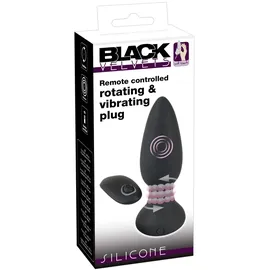 Black Velvets Analplug „RC Rotating Plug“ mit Fernbedienung, schwarz
