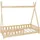 ML-Design Kinderbett Tipi 80 x 160 cm Kiefer natur beige
