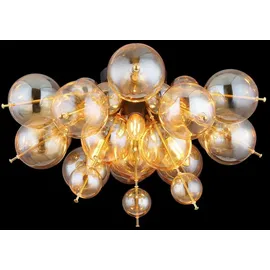 GLOBO Deckenleuchte Udo Glas Orange Amber