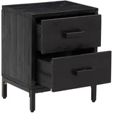 vidaXL Nachtschrank 36 x 30 x 45 cm Schwarz