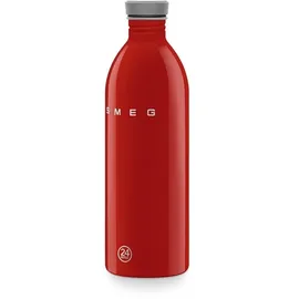 Smeg Edelstahlflasche Rot 1 l