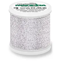 Madeira Stickgarn Metallic "Sparkling", Stärke 40, 200 m-Spule, silber