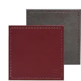 Freeform Duo Untersetzer, 4st, 10x10cm, burgund/anthrazit