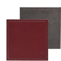 Freeform Duo Untersetzer, 4st, 10x10cm, burgund/anthrazit