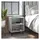 vidaXL Nachtschrank mit Metallbeinen 40 x 30 x 50 cm Grau