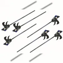 Vago-Tools 6x Schnellspannzwinge 100 mm Einhandzwinge