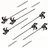 Vago-Tools 6x Schnellspannzwinge 100 mm Einhandzwinge