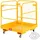 Vevor Arbeitsbühne 92x92cm Arbeitskorb aus Q235B Sicherheitskorb Max. Ladekapazität bis 544kg Staplerbühne für 1-2 Personen Gabelstapler Faltbar Arbeitsplattform für sichere Arbeit in der Höhe
